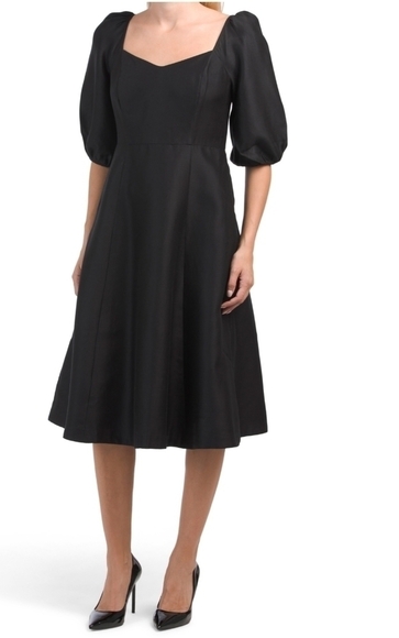 DRAPER James Black Silk Blend June Dress - Picture 1 of 16